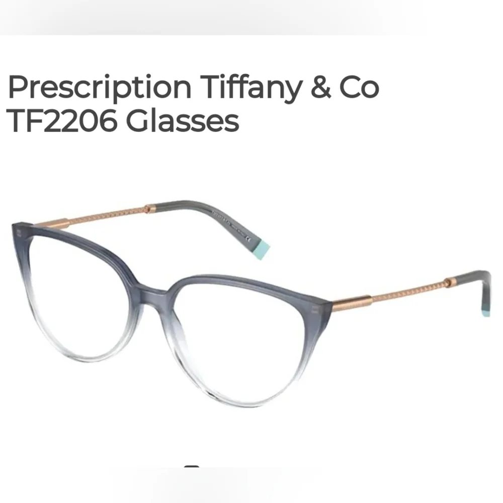 Tiffany & Co TF 2206 Cat Eye Perscription Frames Only Rubedo Ombre Luxury #104